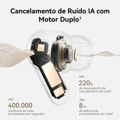 Fone de Ouvido Sem Fio HUAWEI FreeBuds Pro 5 Cancelamento de Ruído