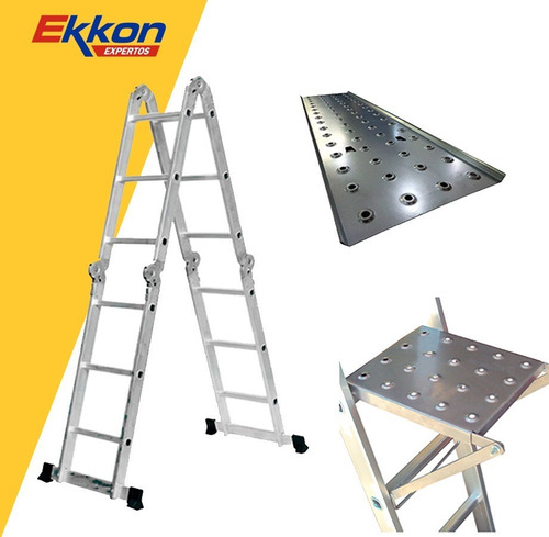 Imagen 2 de 9 de Escalera Andamio Multifuncion Plegable Articulada Escalon