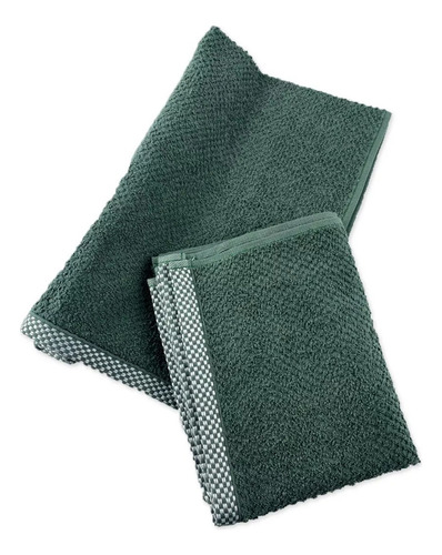 Pano De Copa Uni Felpudo 40x60 Cm 100% Algodão Macio Dohler Cor Verde