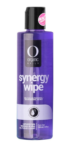 Limpiador Organic Nails 120ml Synergy Wipe