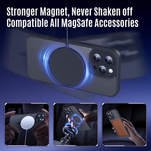 ·/·/funda Diseñada Para iPhone 16 Pro Max, Compatible Con Magsafe, Protectores De Pantalla De Privacidad X2, [protección
