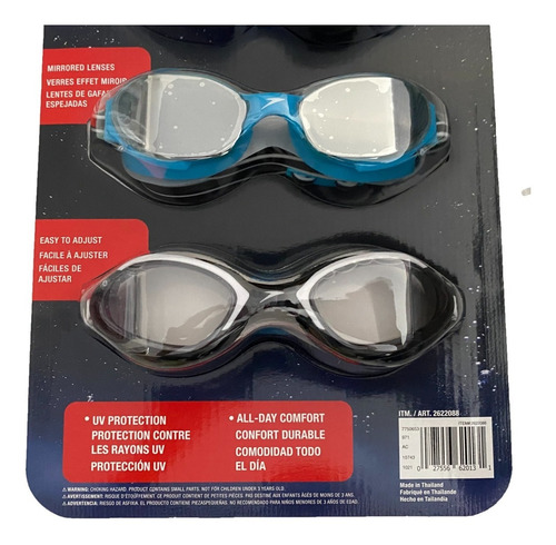 Imagen 4 de 5 de Gafas De Natacion Speedo Adulto, Originales, Set X 3