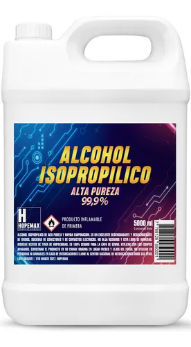comprar Alcohol Isopropilico  X 5 Litros 99,9% Maxima Pureza