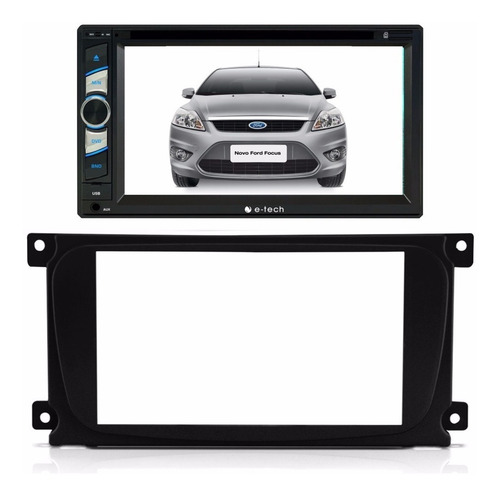 Central Multimidia Dvd Ford Focus + Moldura 2 Din + Brinde
