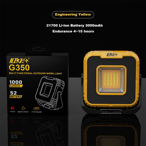 Lámpara Led Superbrillante De 3000 Mah, Recargable Y Resiste