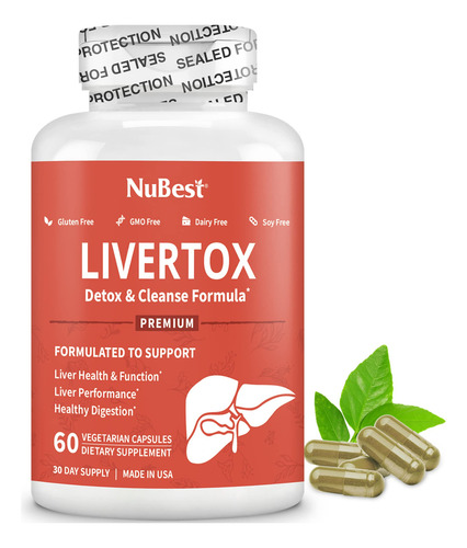 Nubest Livertox Fórmula Salud Hepática 60 Cápsulas