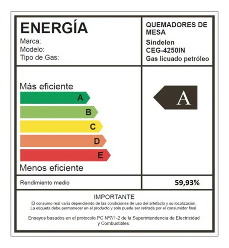 Encimera A Gas Sindelen Eleganzza / Ceg-4250in
