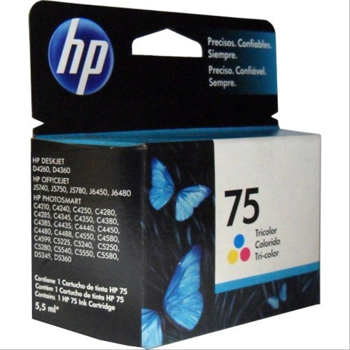 Cartucho Nuevo Original Hp 75  Color