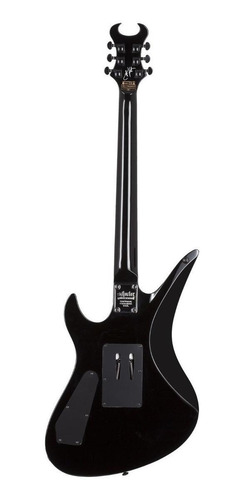 Imagen 2 de 6 de Guitarra eléctrica Schecter Synyster Standard de caoba gloss black with silver pin stripes brillante con diapasón de ébano