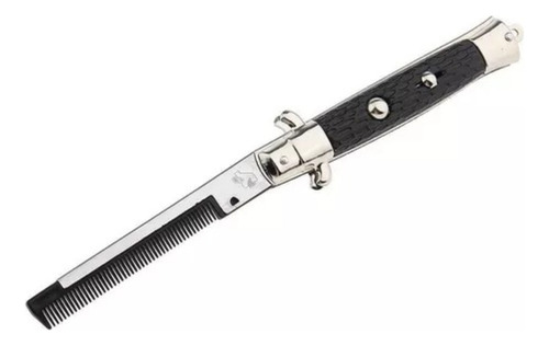 Peine De Bolsillo Tipo Navaja Botón Automática Barba Cabello
