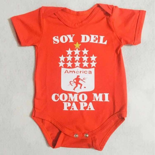 Body Mameluco Para Bebé Del America De Cali 14 Estrellas