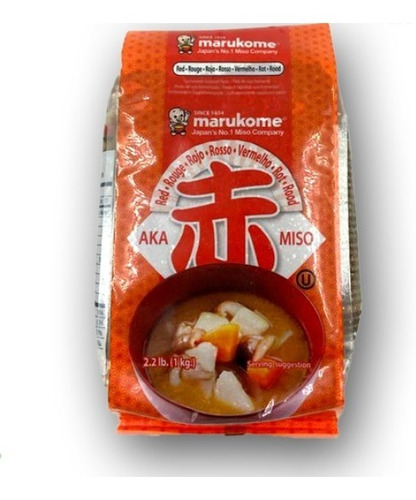 Pasta Miso Rojo Marukom 1 Kg Japoneses Oferta Imperdible!!