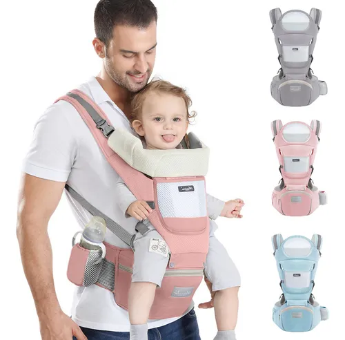 Mochila Cangurera Asiento Portabebe Ergonomica 0-36 Meses