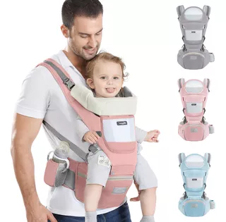 Mochila Porta Bebé Ergonómica Asiento 6 En 1 Multifuncional