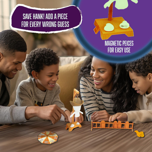 Fotorama Hankman Glow, Juego Magnético De Adivinanzas De Palabras Misteriosas Para Niños Y Familias, Juego De Viaje Que Brilla En La Oscuridad, Adivina La Palabra Antes De Hank Falls