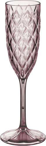 Copa Champagne Glamour 200ml Set X8 Areia Cristal Carol Color Rosa Cuarzo