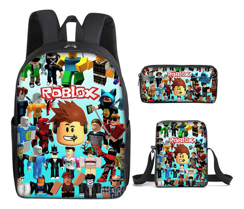 Bolso Roblox De 3 Piezas For Niños Adolescentes+bandolera