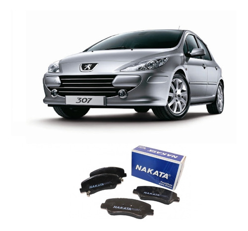 Pastilha Freio Nakata Peugeot 307 2001 A 2011 Nkf1286 Diant.