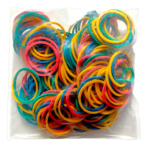 Ligas Elásticos Goma Colores 50grs Diámetro 25mm Escolar