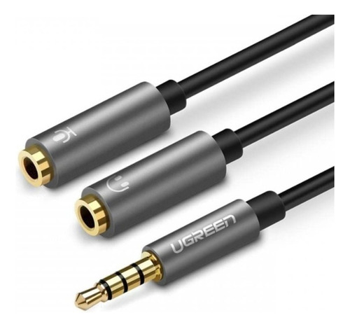 Cable Divisor De Audio Hembra Ugre 3,5 Mm, P/ 2, 3,5 Mm 20cm