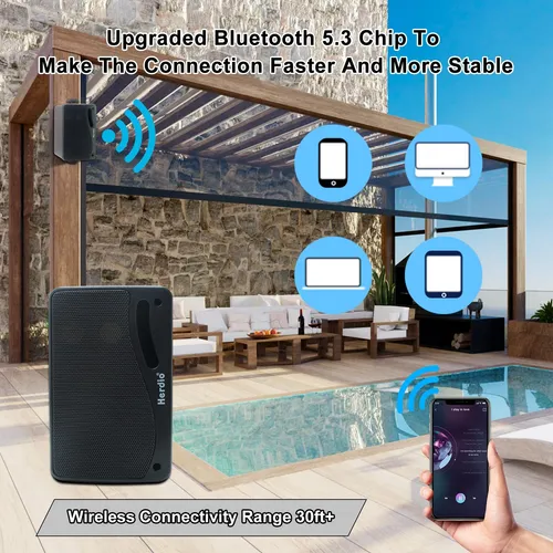 Altavoces Bluetooth 3.5 Pulgadas Impermeables 200 W Para Ext