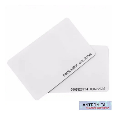 Imagen 3 de 8 de Tarjetas Rfid X100 Proximidad Em 125 Khz Numeradas Arduino