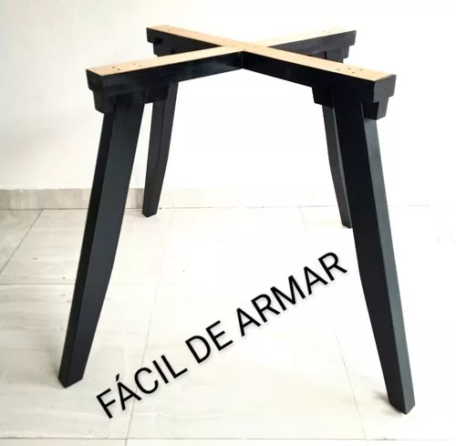 Patas Para Mesa, Cubiertas Mármol, Madera Y Cristal De 80cm2