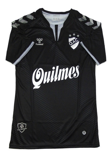 Camiseta Quilmes Hummel Suplente Negra 2019 + Numero