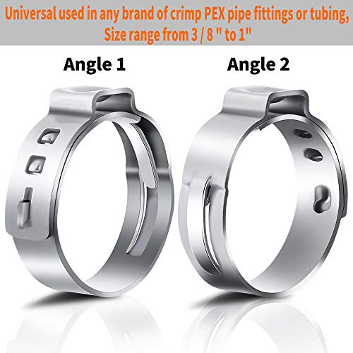 50 Anillos De Abrazadera Pex De 1/2 Pulgada, Abrazaderas De