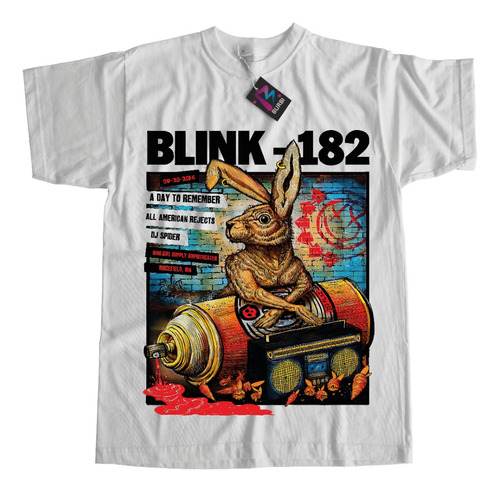 Remera Banda Blink-182 Dtf Estampa Grande Calidad Premium