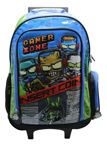 Mochila Escolar Carro 18 Pulgadas  Zombie Infection 