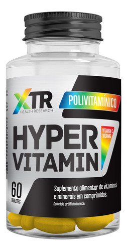 Polivitamínico - Hyper Vitamin - 60 Tabs - Xtr Labs Sabor Sem Sabor