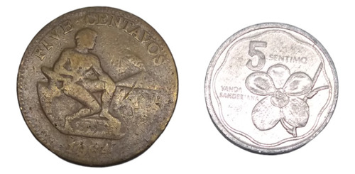 Monedas De Filipinas 5 Centavos Diferentes Años Envío $60