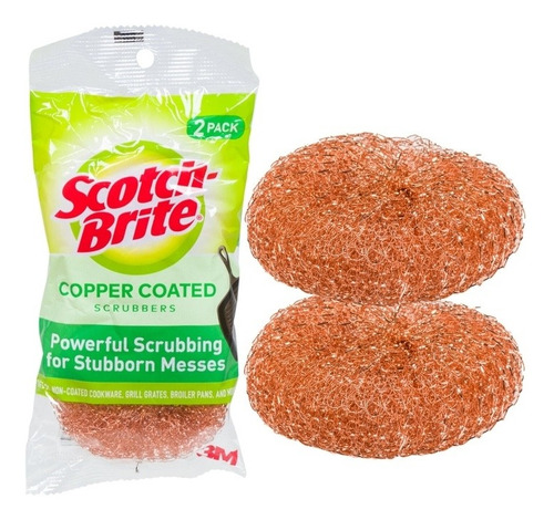 Esponja Copper Coated Scrubbers Pack Scotch-brite 3m