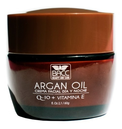 Crema Aceite De Argán Q-10 Vitamina E Bacc Día Y Noche × 60g