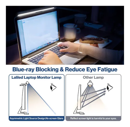 Barra De Luz De Monitor Laliled, Lámpara De Computadora Con