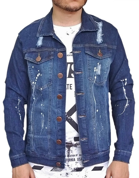 jaqueta jeans masculina xgg