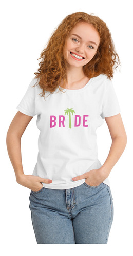 Playera Mujer Despedida De Soltera Diseño Team Bride Novia