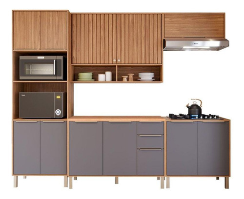 Cozinha Completa Divina 5 Peças (2aéreos+2balcões+1torrequen