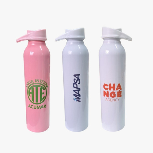 20 Botella De Aluminio Sublimadas Personalizada Logo Nombres