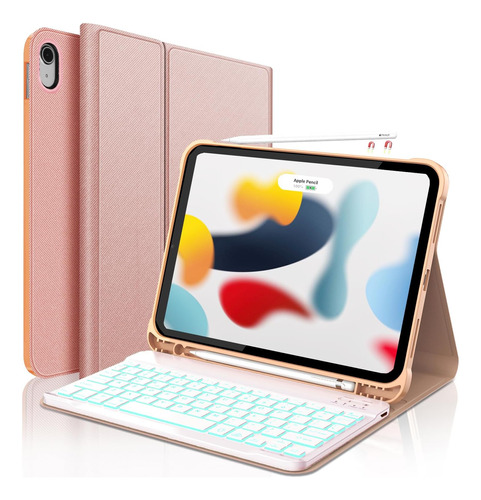 D Dingrich Accesorios Para iPad Funda Tipo Libro Delgada De