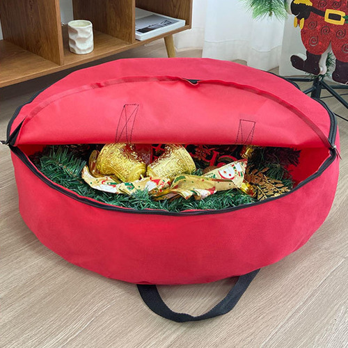 Bolsa Organizadora Para Guardar Coronas Navideñas, Asas