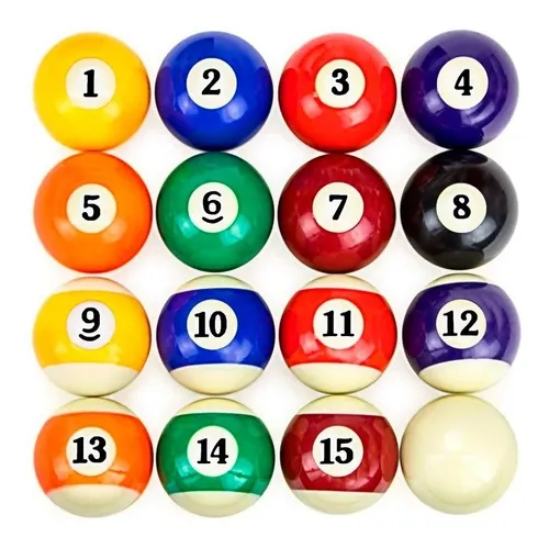Set Juego Bolas De Billar Pool Buchacara X16 Unidades