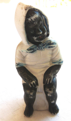 Monijor62-coleccion Antiguo Muñeco Negro Biscuit (c/detalle) (Usado)