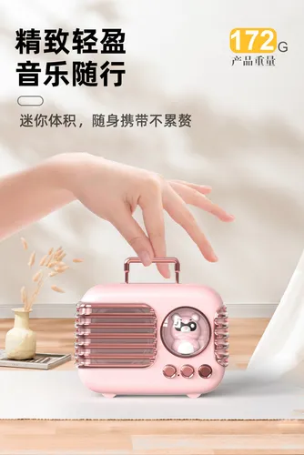 Mini Altavoz Bluetooth For Mascotas Con Dibujos Animados