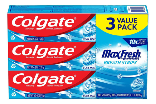 Colgate Max Fresh - Pasta De Dientes Blanqueadora Con Mini .