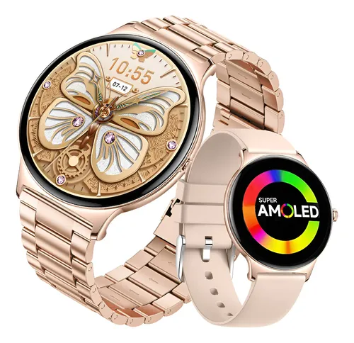 Relógios Inteligentes Smartwatch Ultrafino Amoled Feminino
