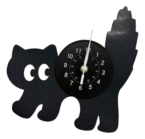 Cartoon Black Reloj Decorativo Relojes Decoración De