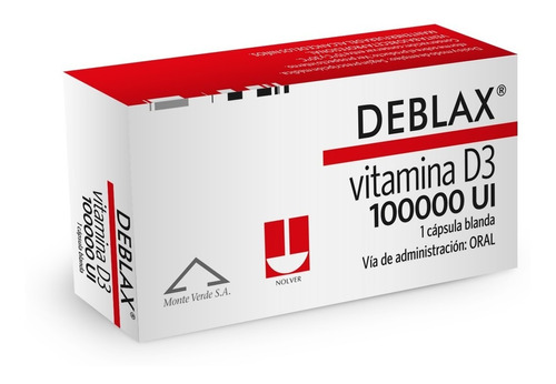 Deblax® X 1 Cápsula | Vitamina D3 100.000 Ul