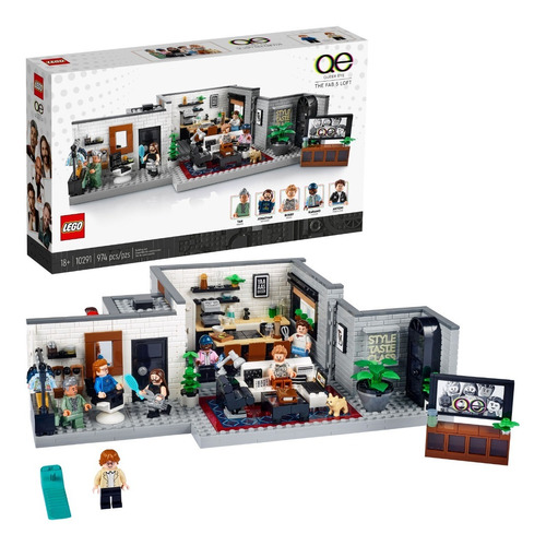 Kit Lego Icons Queer Eye Loft De Los Fab 5 10291 974 Piezas